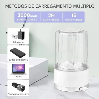 Mini Máquina de Lavar Portátil 1L - Praticidade Compacta para Sua Rotina